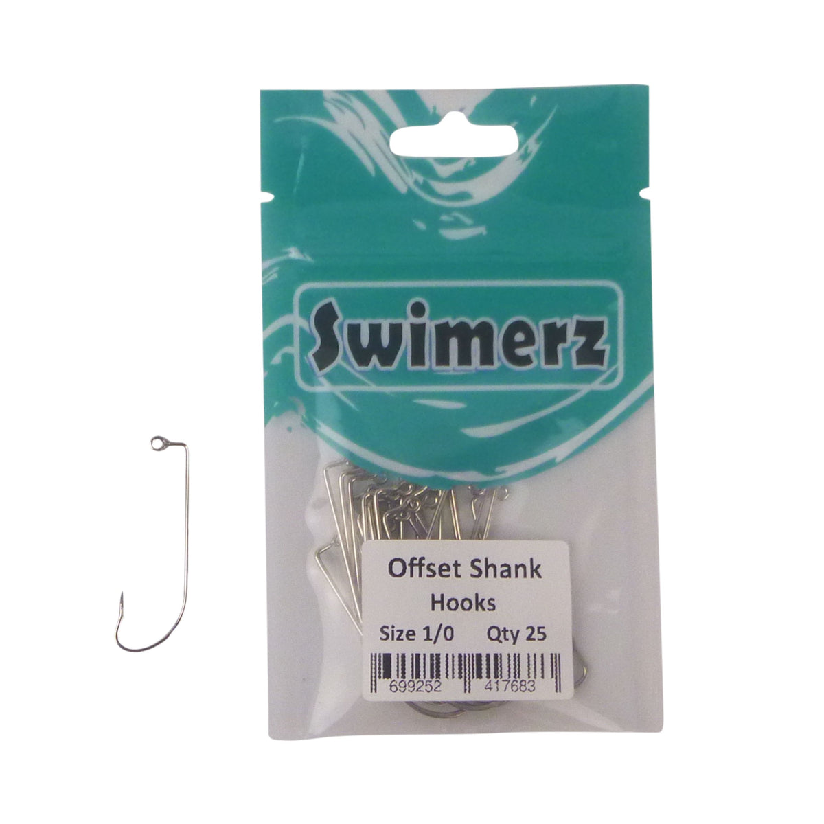 Swimerz 1/0 Offset Shank Jig Hook 25 Pack – Blue Seas Tackle Co