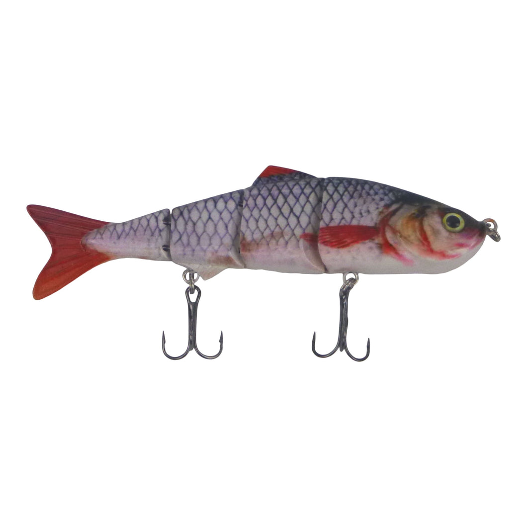 4-Segments Fishing Lures Fish Minnow Bass Swimbait Tackle Hook Lure Crank  Bait