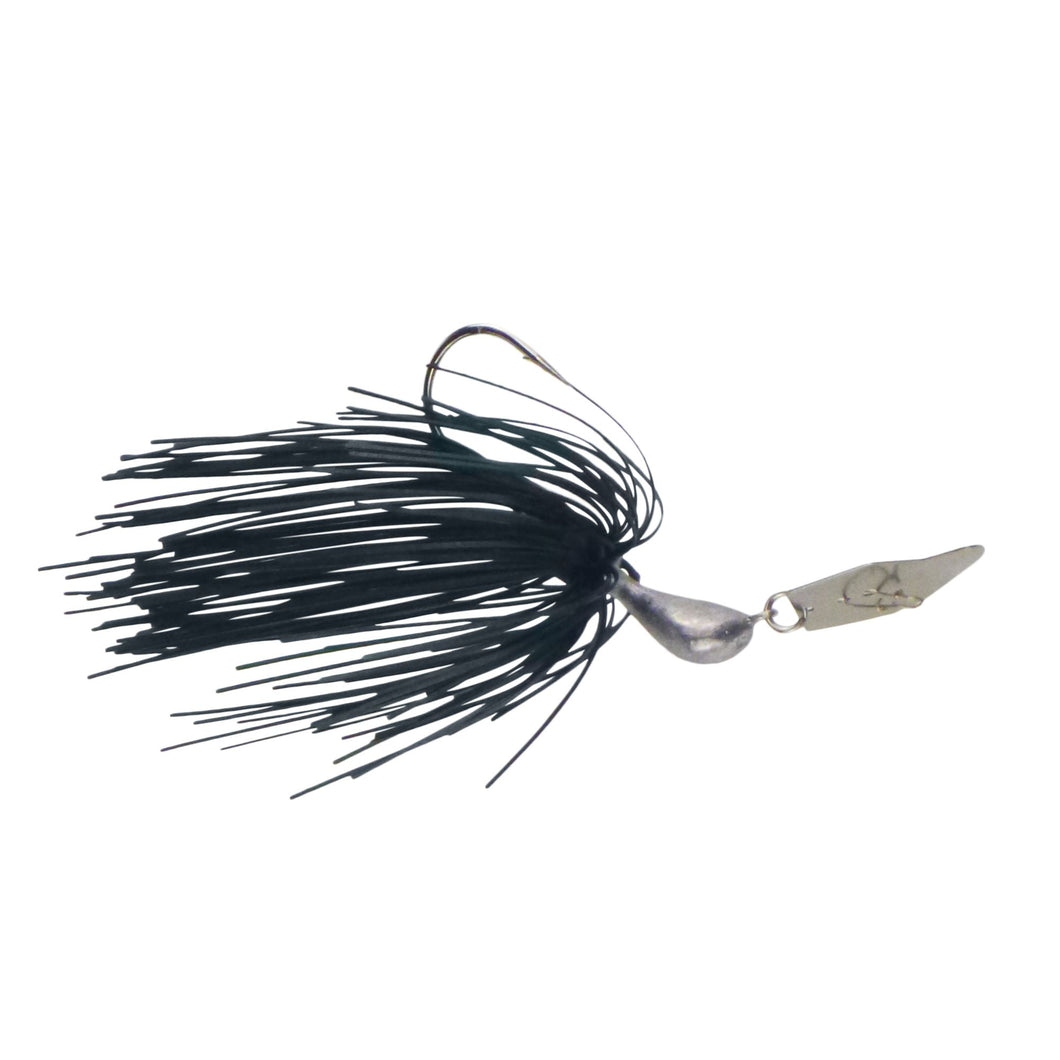 Dekoi 14gm Bladed Swim Jig, Chatterbait, Metallic Seaweed, 2 pack